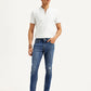 Men's Blue Skinny Tapered Fit Mid Rise Jeans - 20 View