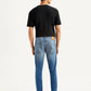 Men's Blue Skinny Tapered Fit Mid Rise Jeans - Back View