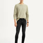 Men's Black Skinny Tapered Fit Mid Rise Jeans - Styleshot View