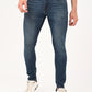 Men's Blue Skinny Fit Mid Rise Jeans - jpg View