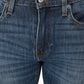 Men's Blue Skinny Fit Mid Rise Jeans - detail View