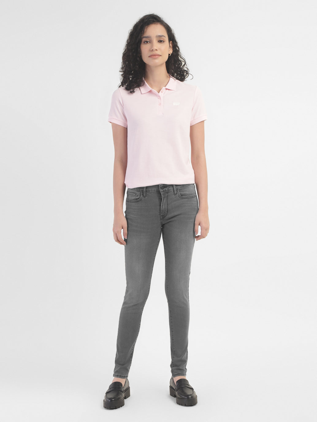 Women's 711 Grey Skinny Fit Mid Rise Jeans - b2b56f80-e64e-43af-8963-466ff0b45de2 View