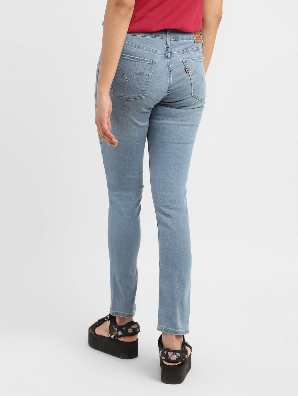 Women's 711 Blue Skinny Fit Mid Rise Jeans - 0988876e-4ac3-4922-a89b-53f4ce477912 View