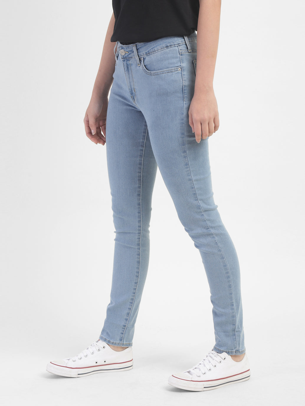 Women's 711 Blue Skinny Fit Mid Rise Jeans - 1e84687c-ac75-467c-8086-a45a110be74c View
