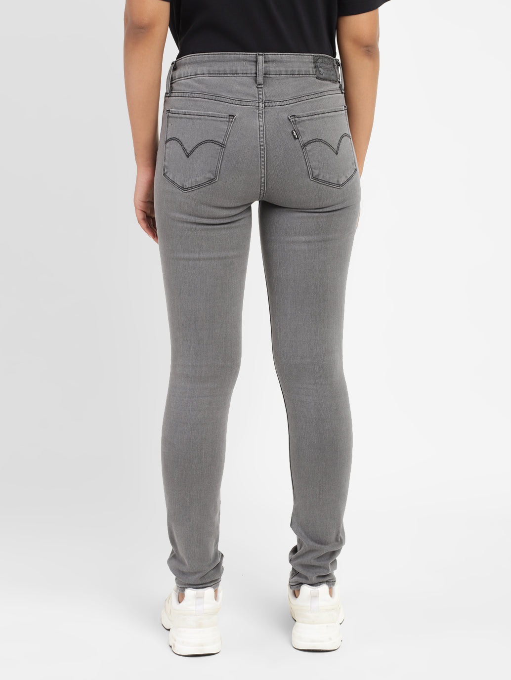 Women's 711 Grey Skinny Fit Mid Rise Jeans - bcff804b-63a1-431a-a5b1-8899b7e92963 View