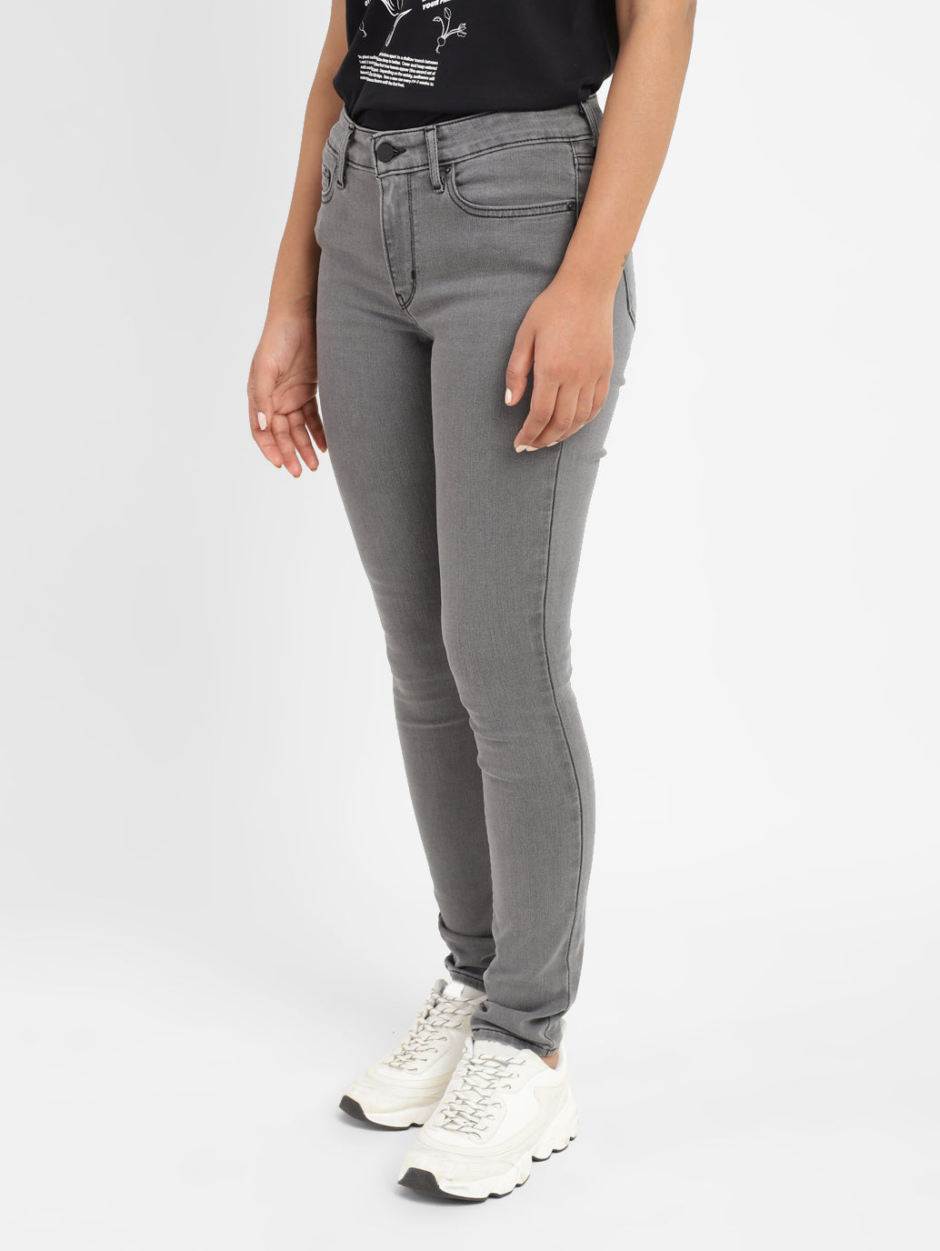 Women's 711 Grey Skinny Fit Mid Rise Jeans - f94d28ba-7ca0-4d16-8160-c5822c7cc5b2 View