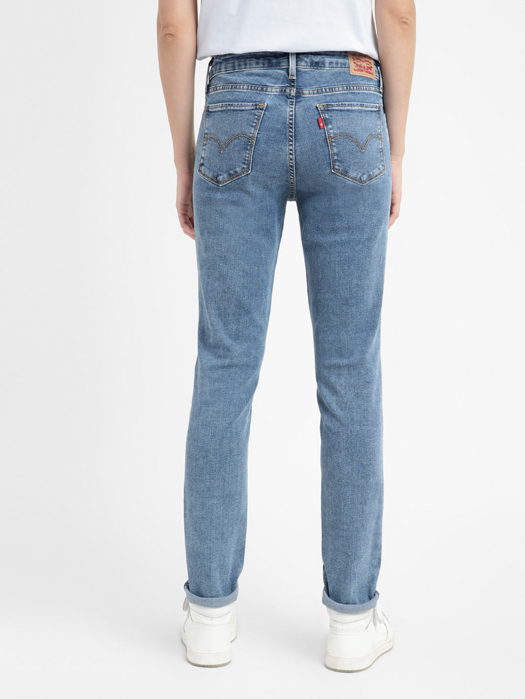Women's 711 Blue Skinny Fit High Rise Jeans - a7121c3d-9e4c-4f0a-be56-4726909ae5a8 View