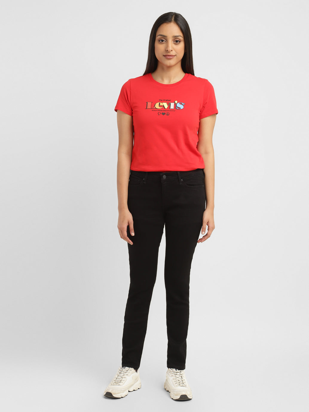 Women's 711 Black Skinny Fit Mid Rise Jeans - 2e8af1f9-8527-4bed-901a-7f4e8a01608c View