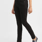 Women's 711 Black Skinny Fit Mid Rise Jeans - 5ee18b18-23c5-4df7-9e4c-fb2f7b73bb68 View