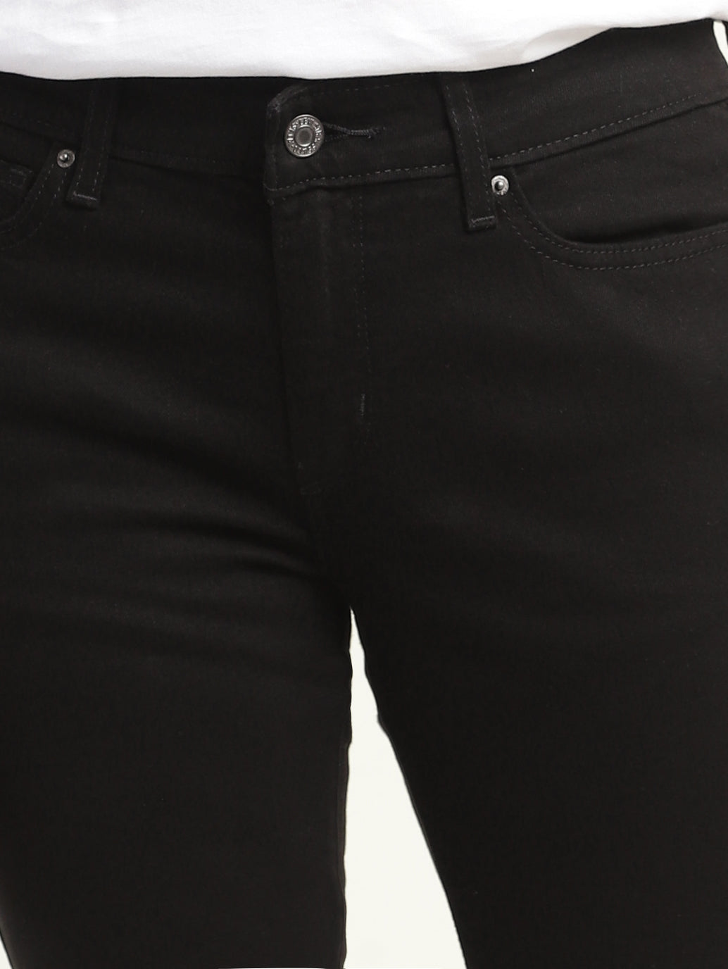 Women's 711 Black Skinny Fit Mid Rise Jeans - 6885c9ea-de3d-4949-bd3e-cc979b45095b View