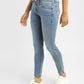 Women's 711 Blue Skinny Fit Mid Rise Jeans - 565eaff9-e514-4c24-aab3-450deec74172 View