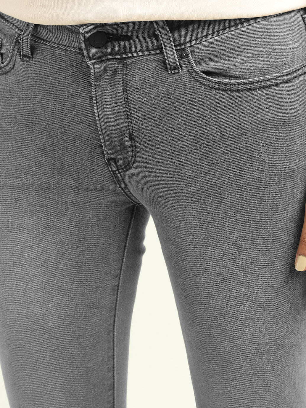 Women's 711 Grey Skinny Fit Mid Rise Jeans - 9b1ce022-b582-4013-ad97-a86b6833d533 View