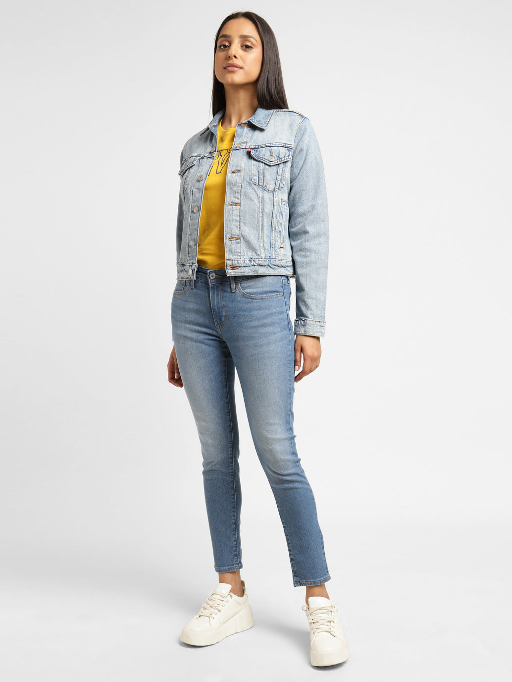 Women's 711 Blue Skinny Fit Mid Rise Jeans - f62fda9d-b28f-4955-b64c-0609cf86c147 View