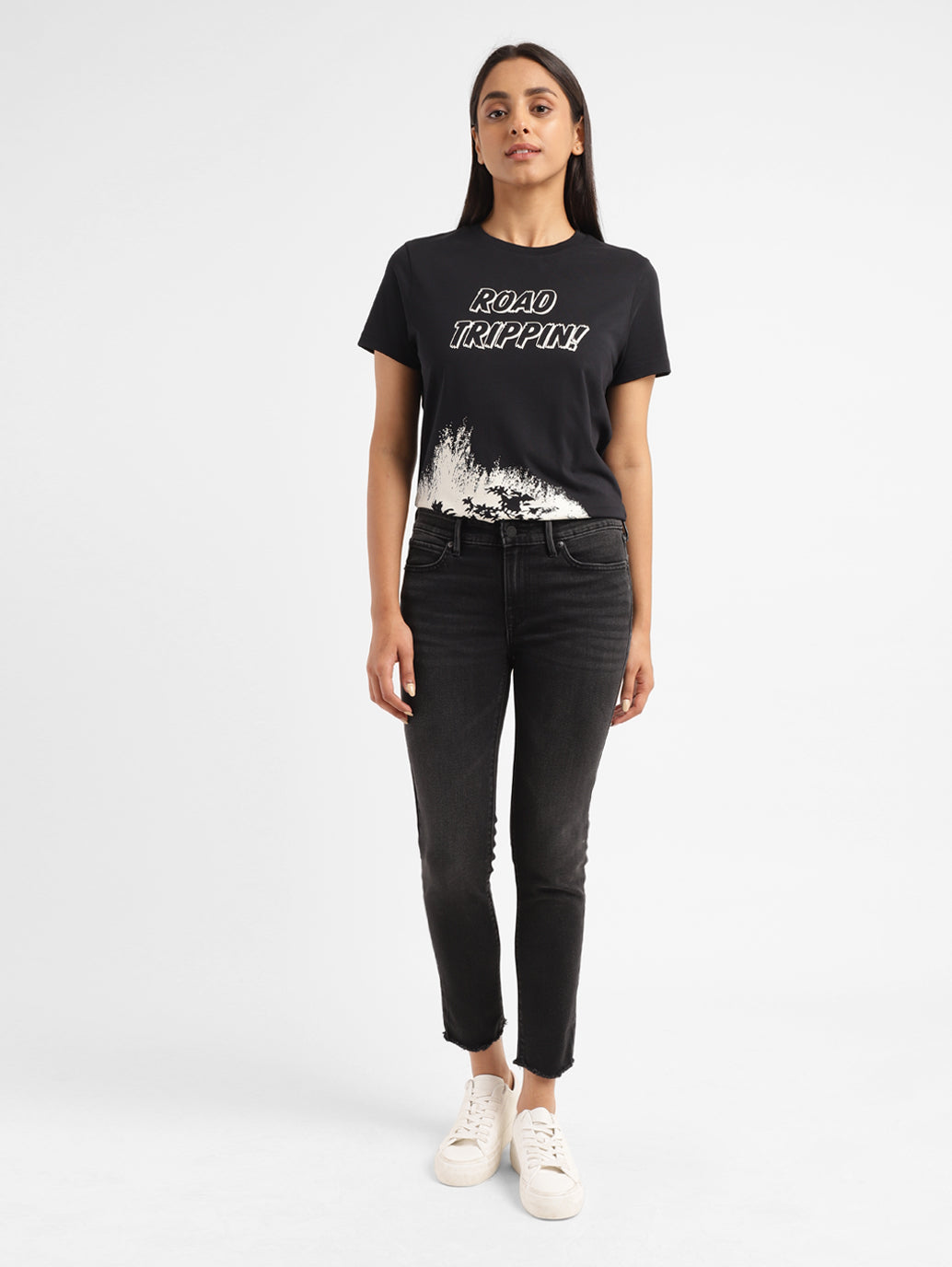 Women's 711 Black Skinny Fit Mid Rise Jeans - f0e4d7a2-c0b6-44c5-85c1-5e4a5477ba9d View