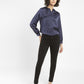 Women's 711 Black Skinny Fit Mid Rise Jeans - StyleShot View