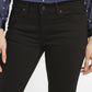 Women's 711 Black Skinny Fit Mid Rise Jeans - FrontDetails View