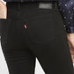 Women's 711 Black Skinny Fit Mid Rise Jeans - BackDetails View