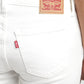 Women's 711 White Skinny Fit Mid Rise Jeans - 2c7fee4b-cb82-4404-89c1-c6661293473d View