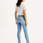 Women's 711 Light Blue Skinny Fit Mid Rise Jeans - Back View