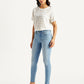 Women's 711 Light Blue Skinny Fit Mid Rise Jeans - Side View