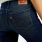 Women's 711 Navy Blue Skinny Fit Mid Rise Jeans - Detail View