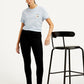 Women's 711 Black Skinny Fit Mid Rise Jeans - Styleshot View