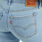 Women's 711 Blue Skinny Fit Mid Rise Jeans - Detail View
