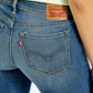 Women's 711 Blue Skinny Fit Mid Rise Jeans - Detail View