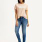Women's 711 Med Indigo Skinny Fit Mid Rise Jeans - Styleshot View