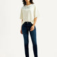 Women's 711 Dark Blue Skinny Fit Mid Rise Jeans - Styleshot View