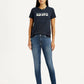 Women's 711 Indigo Skinny Fit Mid Rise Jeans - Styleshot View