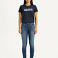 Women's 711 Indigo Skinny Fit Mid Rise Jeans - Front View