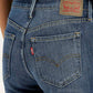 Women's 711 Indigo Skinny Fit Mid Rise Jeans - Detail View
