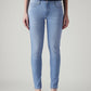 Women's 711 Light Blue Skinny Fit Mid Rise Jeans - Front View