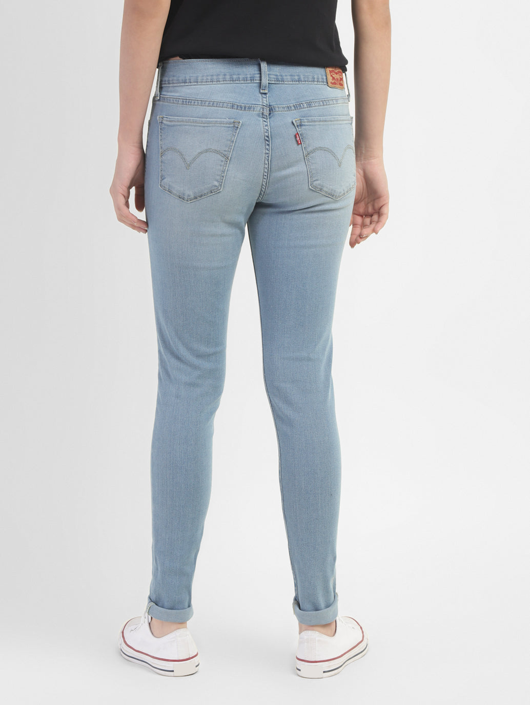 Women's 710 Blue Skinny Fit Mid Rise Jeans - 39636938-557f-4328-aca2-a52e4015c151 View