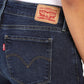Women's 710 Blue Skinny Fit Mid Rise Jeans - af013798-834f-4edb-b1d2-a519245fdf3e View