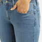 Women's 710 Blue Skinny Fit Mid Rise Jeans - 8a20b0ca-fc71-4816-a4c4-90e4606544e3 View