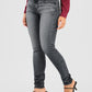 Women's 710 Charcoal Grey Skinny Fit Mid Rise Jeans - 7f4b29de-4815-4dca-9031-6a1cf5575f2a View