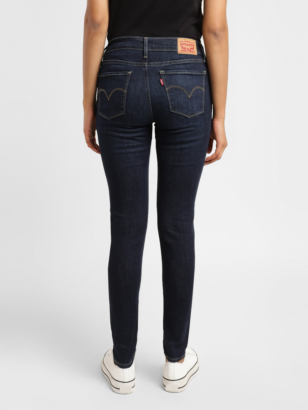 Women's 710 Blue Skinny Fit Mid Rise Jeans - 002569ea-a001-4143-83eb-42579c98412c View