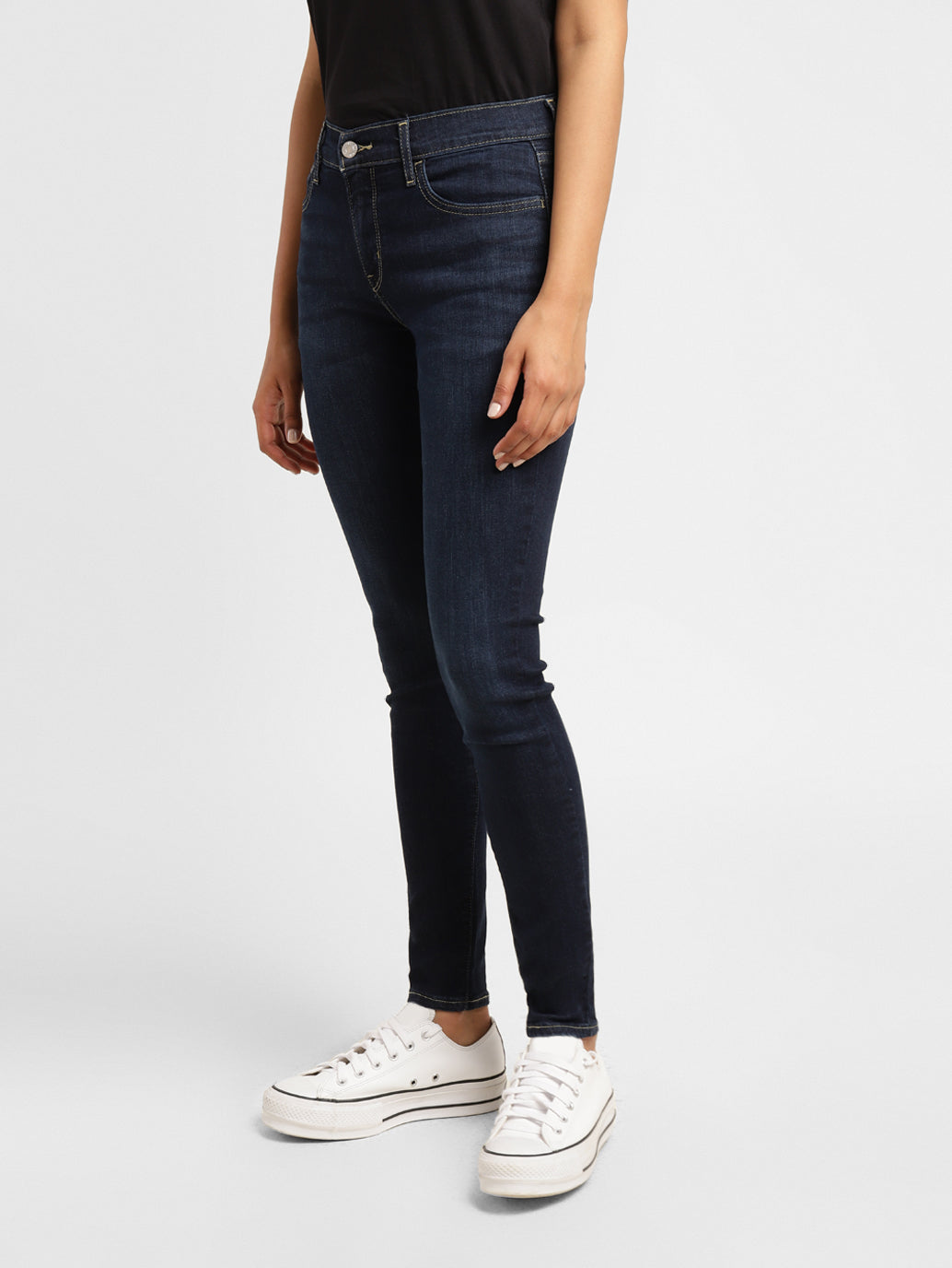 Women's 710 Blue Skinny Fit Mid Rise Jeans - c310c557-d19d-4e70-b2d5-d4f218883277 View