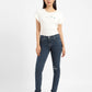 Women's 710 Blue Skinny Fit Mid Rise Jeans - cf9683c7-d78c-49d7-9688-8d8da1d6be7c View