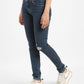 Women's 710 Blue Skinny Fit Mid Rise Jeans - 55489d4f-ebc5-45f3-b4ec-59e79cfe2d5f View