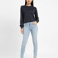 Women's 710 Blue Skinny Fit Mid Rise Jeans - 0972da1b-4631-427d-8d8b-e5ee180328ad View