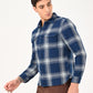 Men's Checkered Slim Fit Overshirt Shirt - jpg View