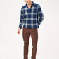 Men's Checkered Slim Fit Overshirt Shirt - 6 View