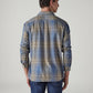 Men's Checkered Relaxed Fit Shirt - Back View