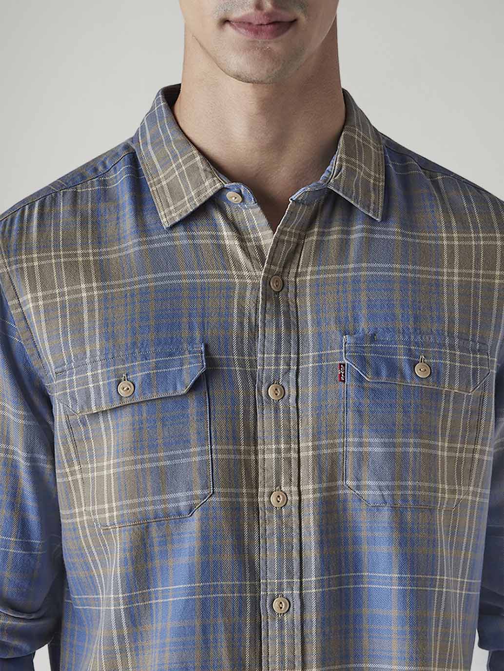 Men's Checkered Relaxed Fit Shirt - 20 View