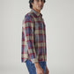 Men's Checkered Relaxed Fit Shirt - Side View