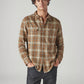 Men's Checkered Relaxed Fit Textured Shirt - Styleshot View