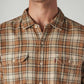 Men's Checkered Relaxed Fit Textured Shirt - Detail View